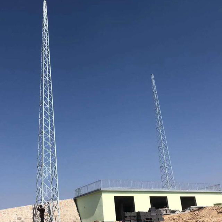 GFW1-5避雷线塔 30米钢结构接闪带塔 易燃易爆车间角钢避雷针塔